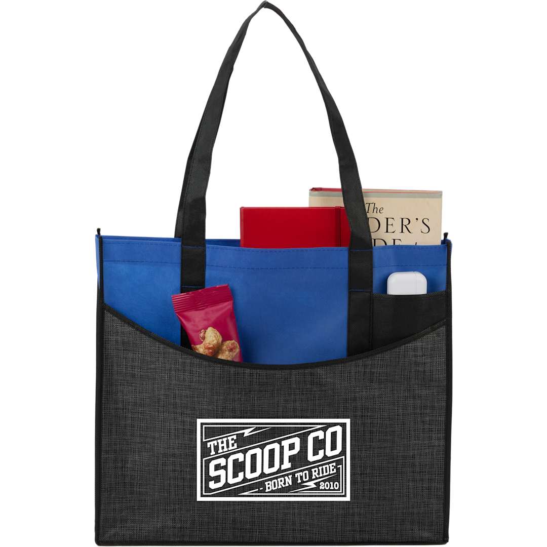 Bullet Brooke Recycled Non-Woven Convention Tote - SM-7473 Blue