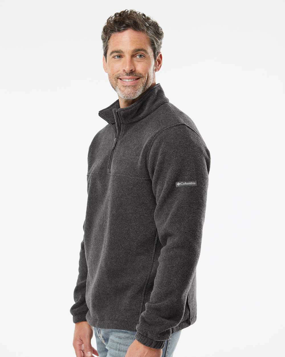 Columbia Men's Steens Mountain™ Fleece Half-Zip Pullover - 212486 Charcoal Heather
