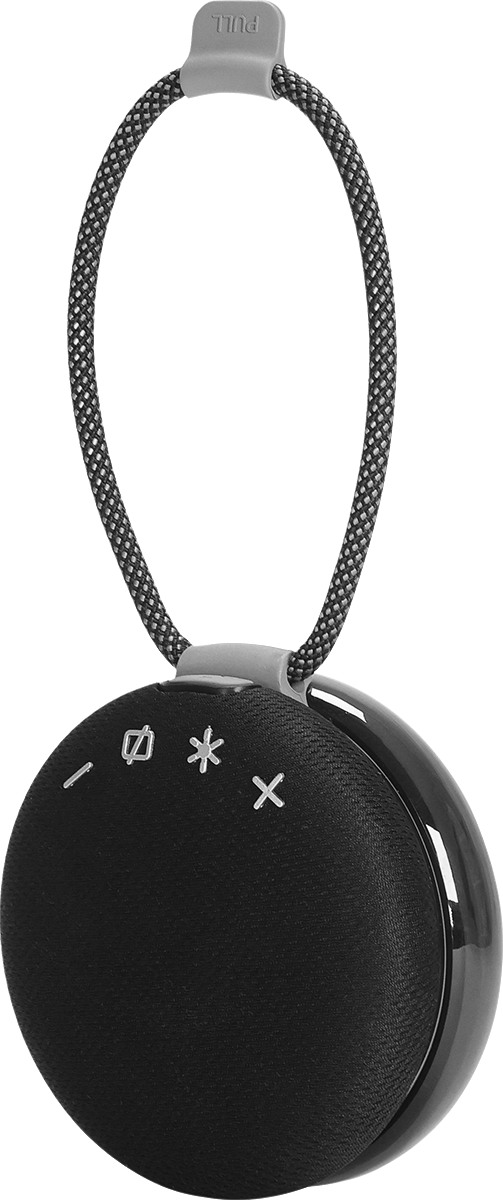 5W Wireless Light Up Ring Party Speaker - EL223 Black