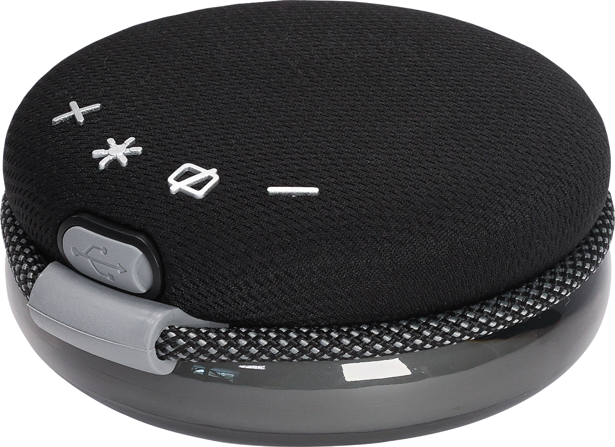 5W Wireless Light Up Ring Party Speaker - EL223 Black