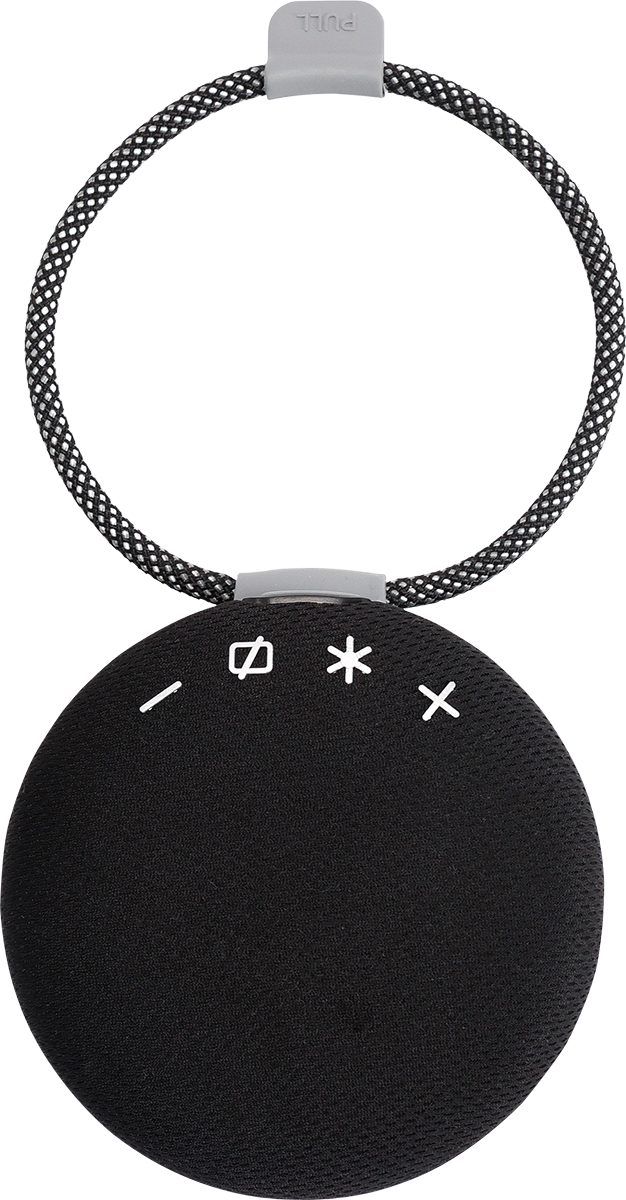 5W Wireless Light Up Ring Party Speaker - EL223 Black