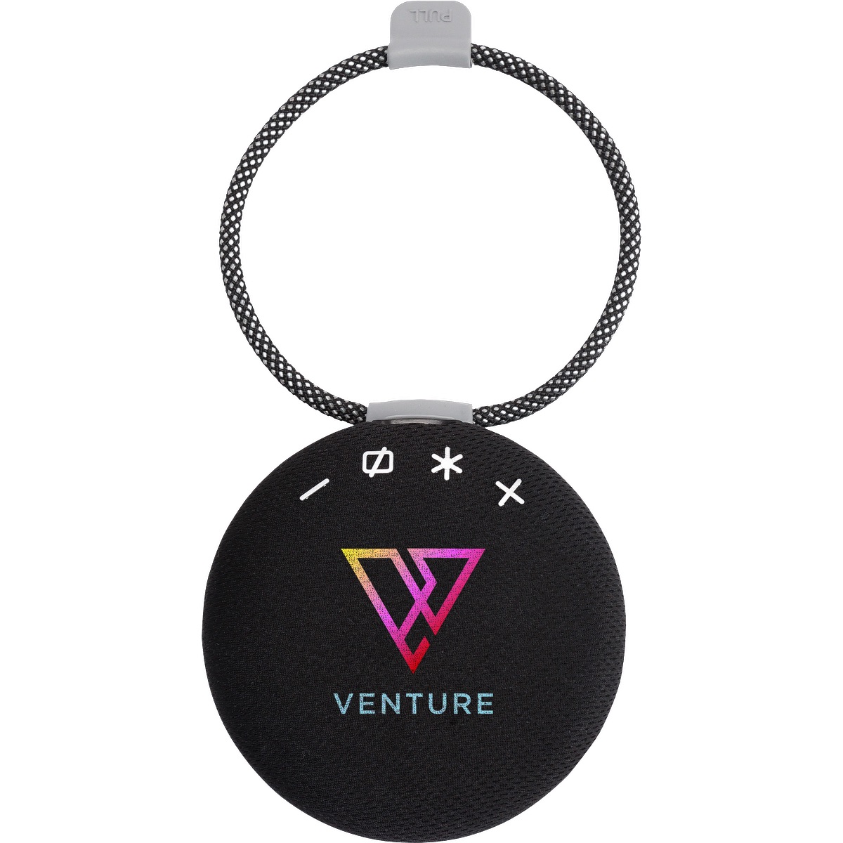 5W Wireless Light Up Ring Party Speaker - EL223 Black