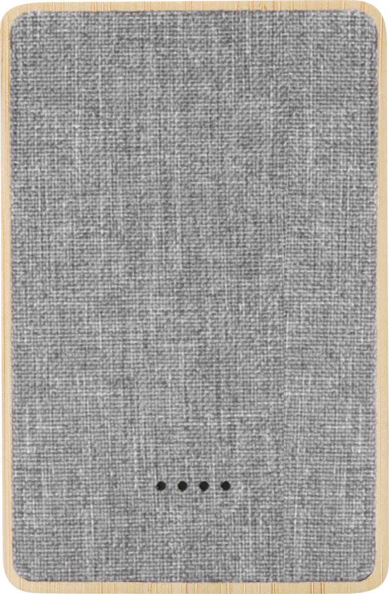 Dual Port Bamboo/rPET Powerbank 5,000mAh - EL226 Bamboo