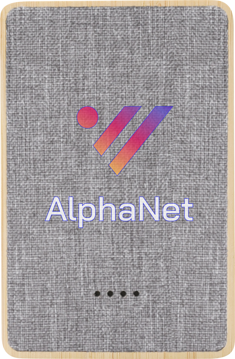 Dual Port Bamboo/rPET Powerbank 5,000mAh - EL226 Bamboo