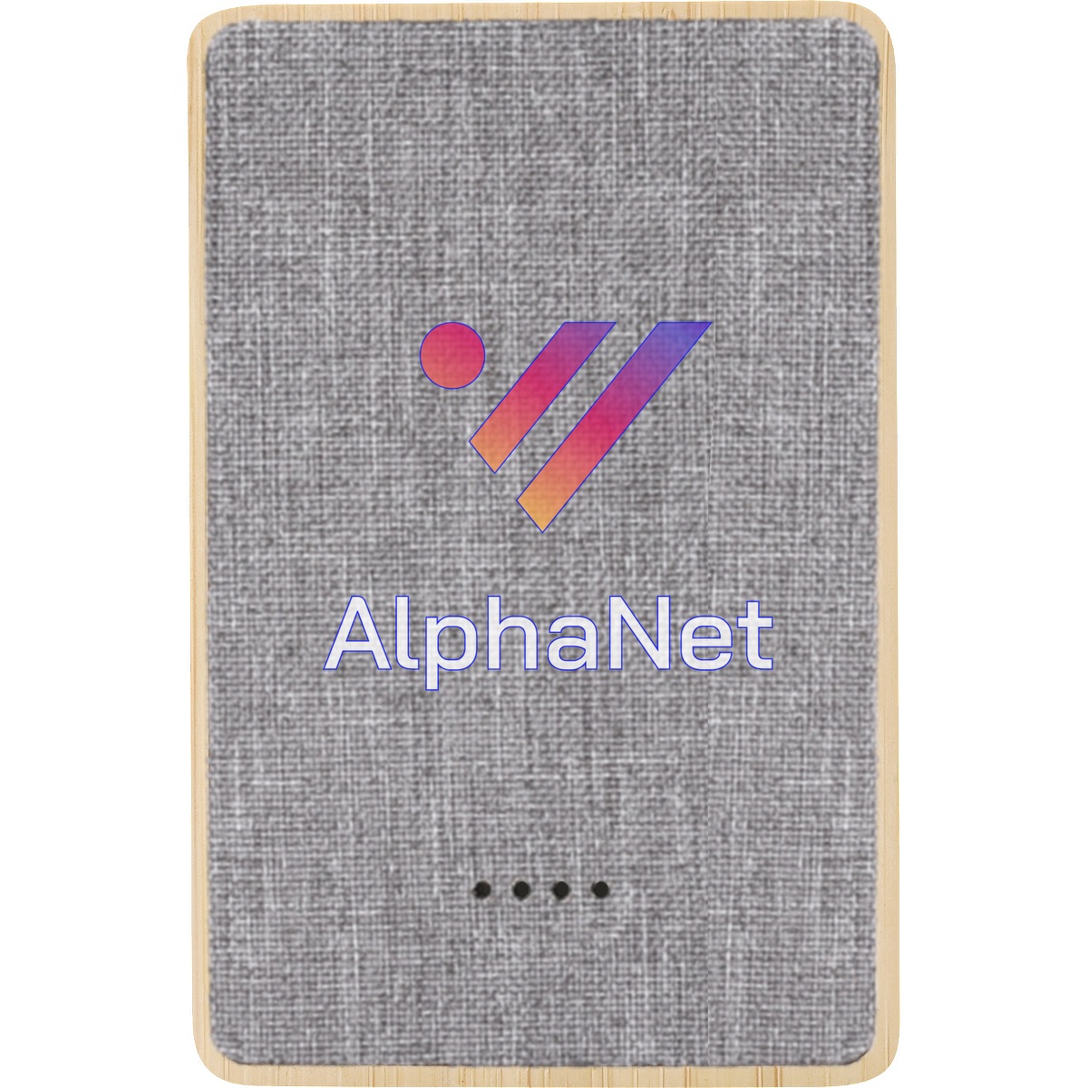 Dual Port Bamboo/rPET Powerbank 5,000mAh - EL226 Bamboo