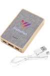 Dual Port Bamboo/rPET Powerbank 5,000mAh - EL226 Bamboo