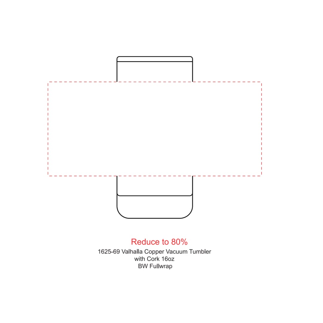 Valhalla Gobelet isolé sous vide en cuivre 16oz - 1625-69 Black