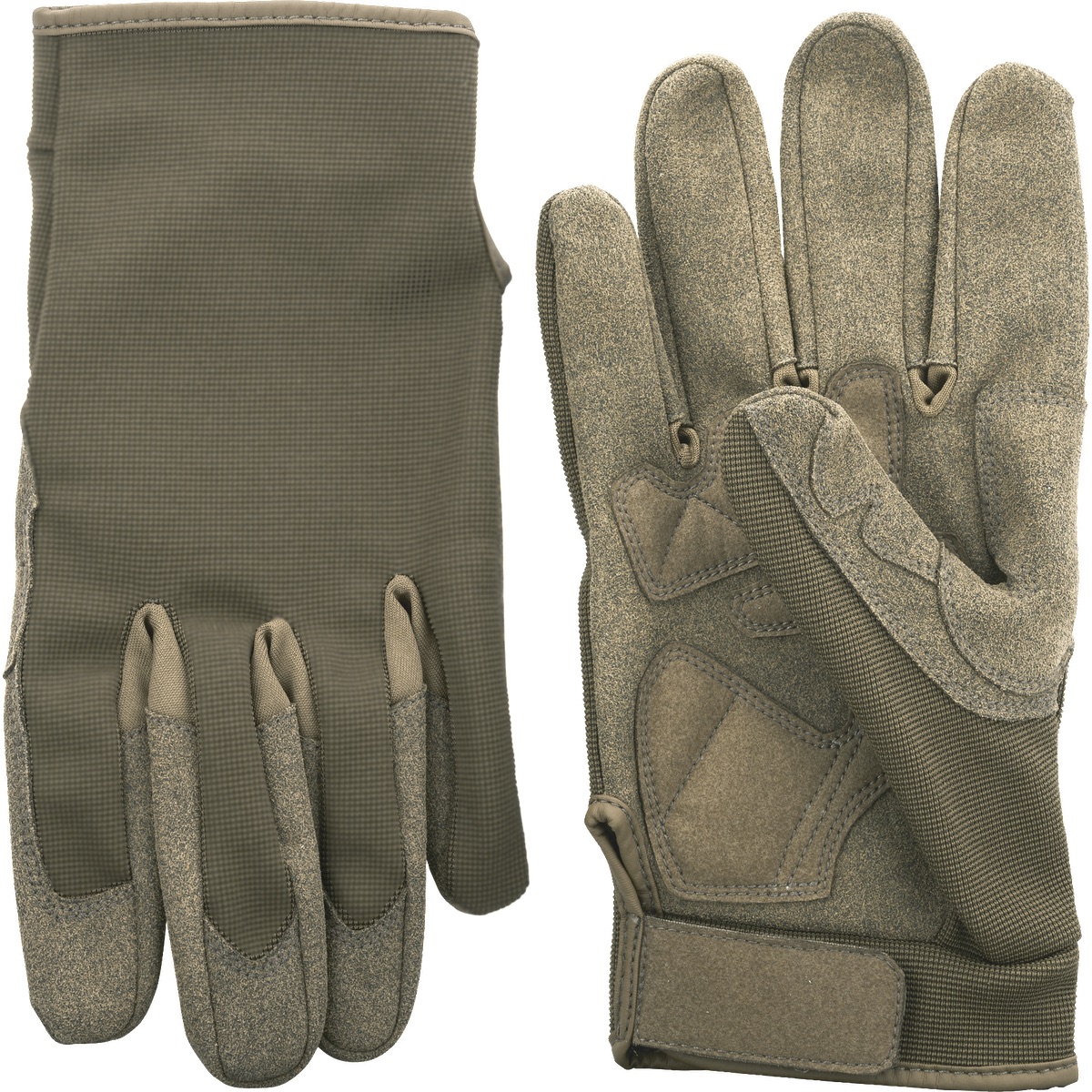 Touchscreen Tips & Synthetic Leather Palm Gloves - WG19 Green