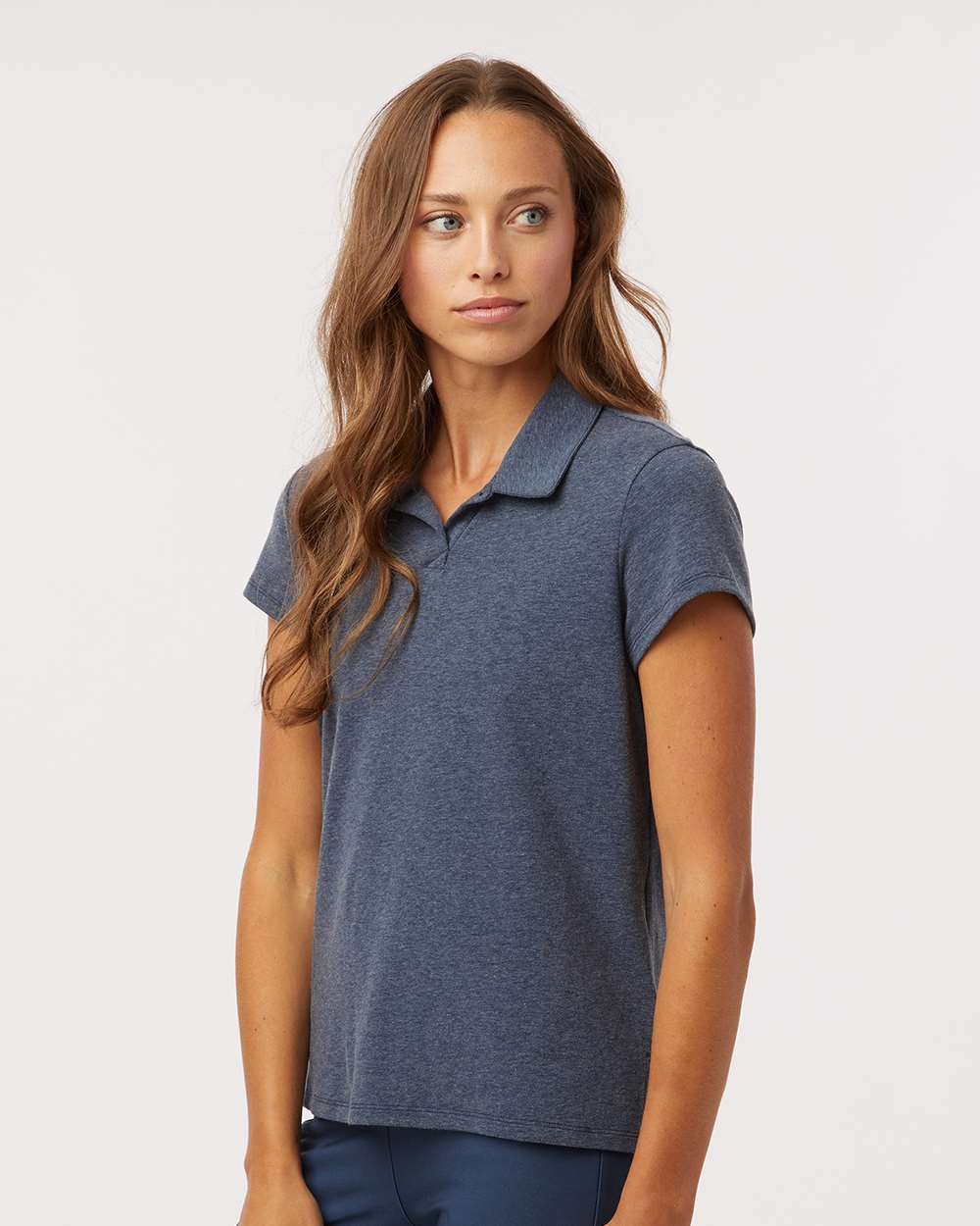 Adidas Women's Blended Polo - A690 Collegiate Navy Melange