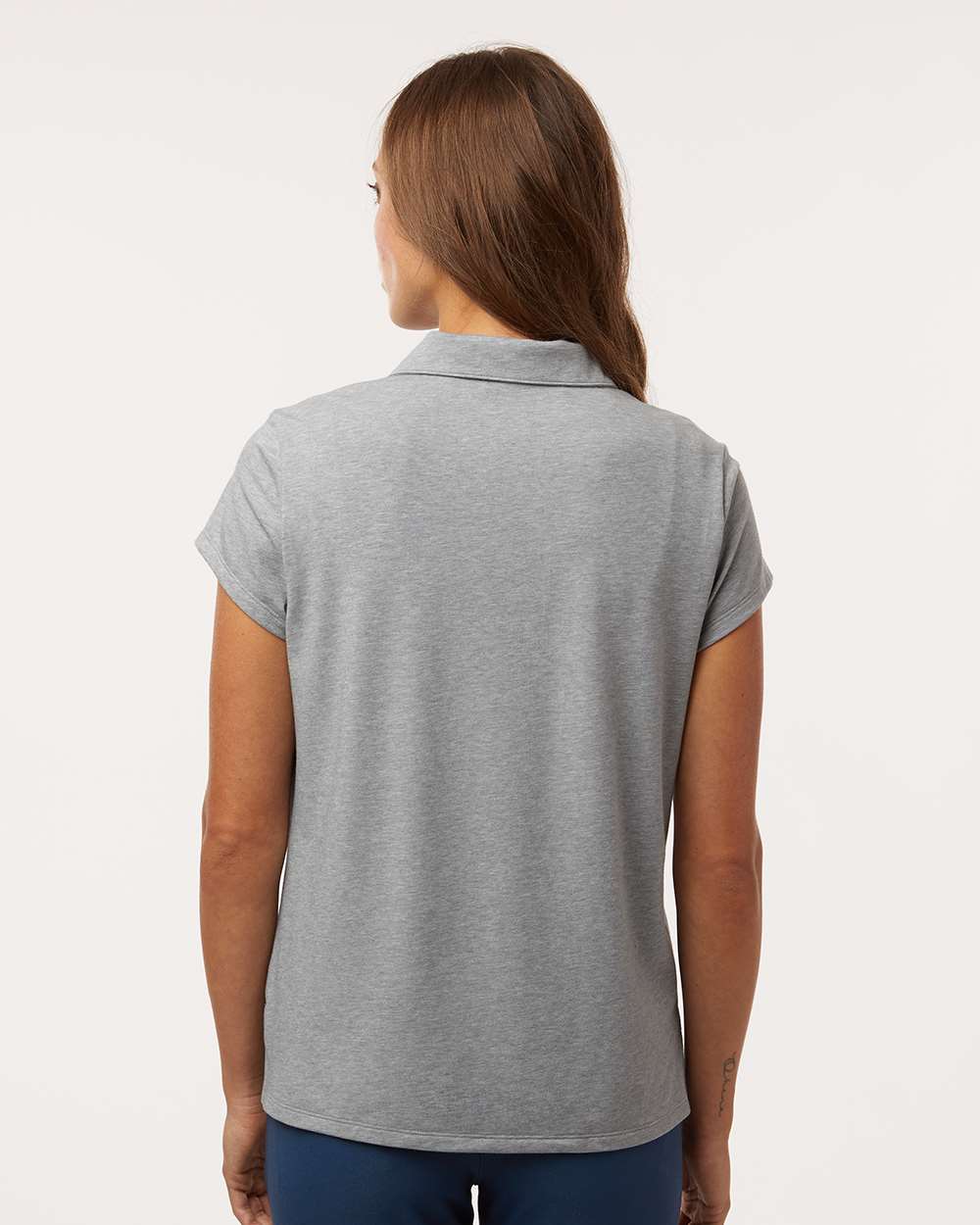 Adidas Women's Blended Polo - A690 Grey Three Melange
