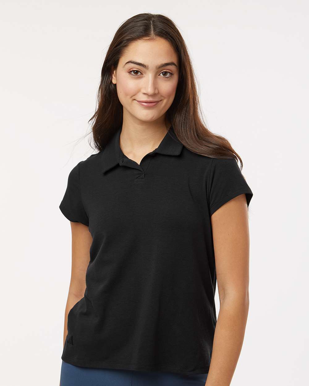 Adidas Women's Blended Polo - A690 Solid Black