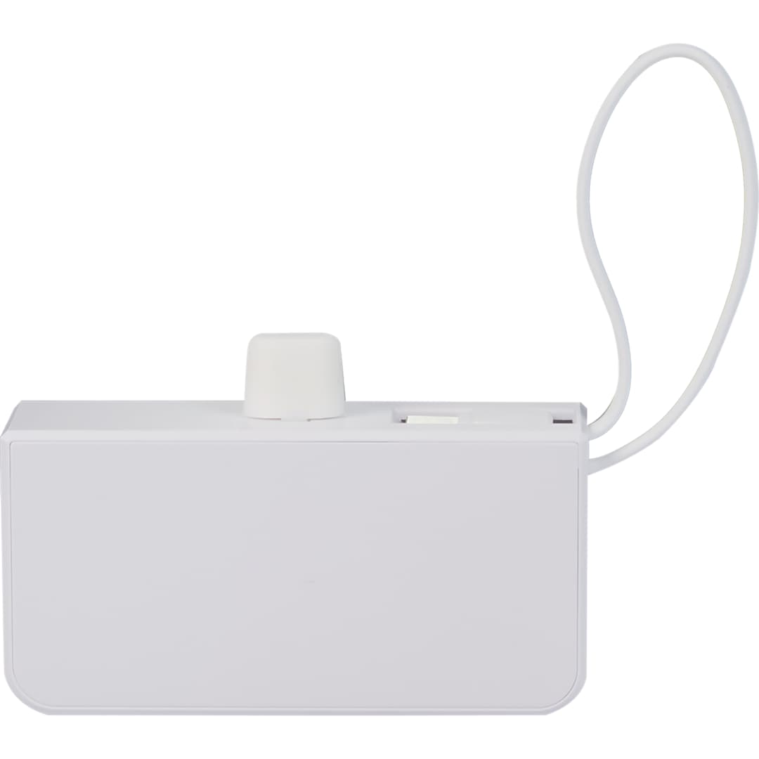 Hue Plus 5000 mAh Power Bank with Watch Charger - 7122-19 White