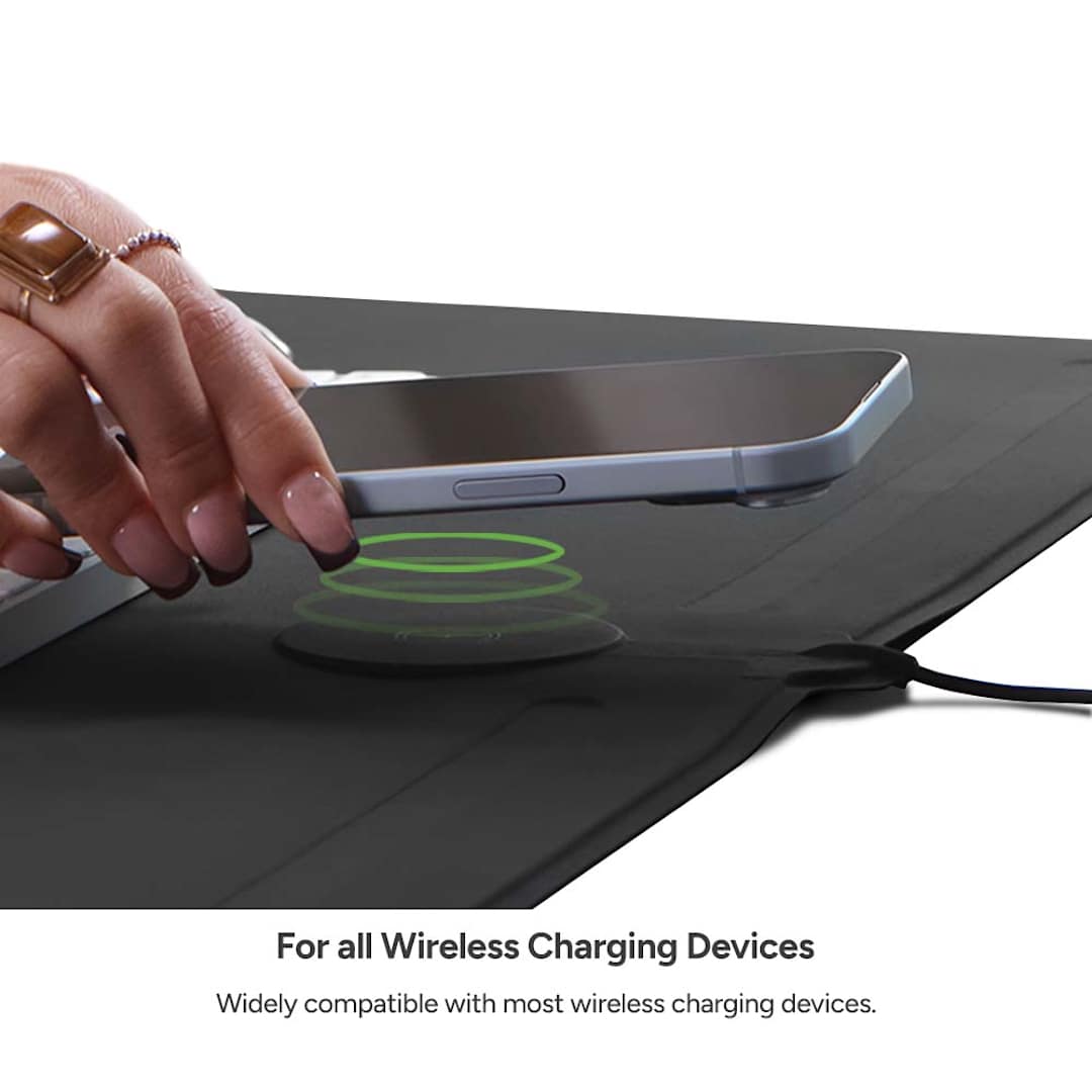 ZAGG Zagg Desk Mat with Wireless Charging - 7142-68 Black