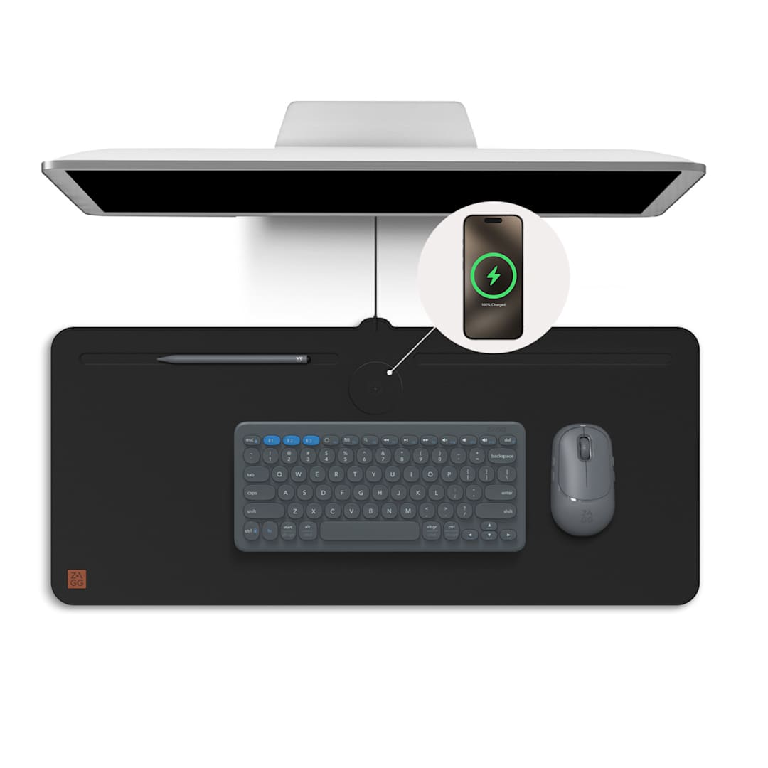 ZAGG Zagg Desk Mat with Wireless Charging - 7142-68 Black