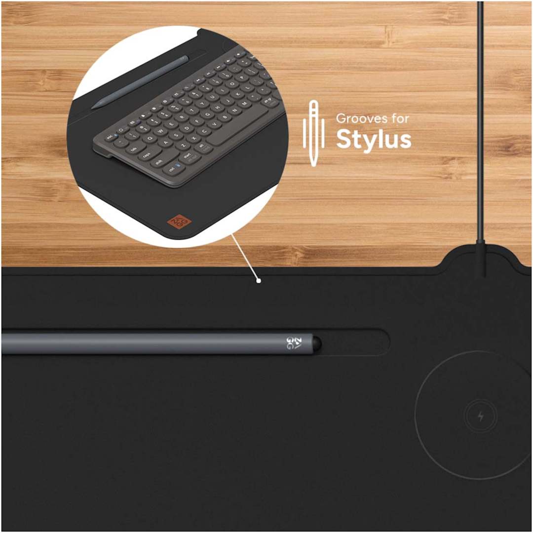 ZAGG Zagg Desk Mat with Wireless Charging - 7142-68 Black