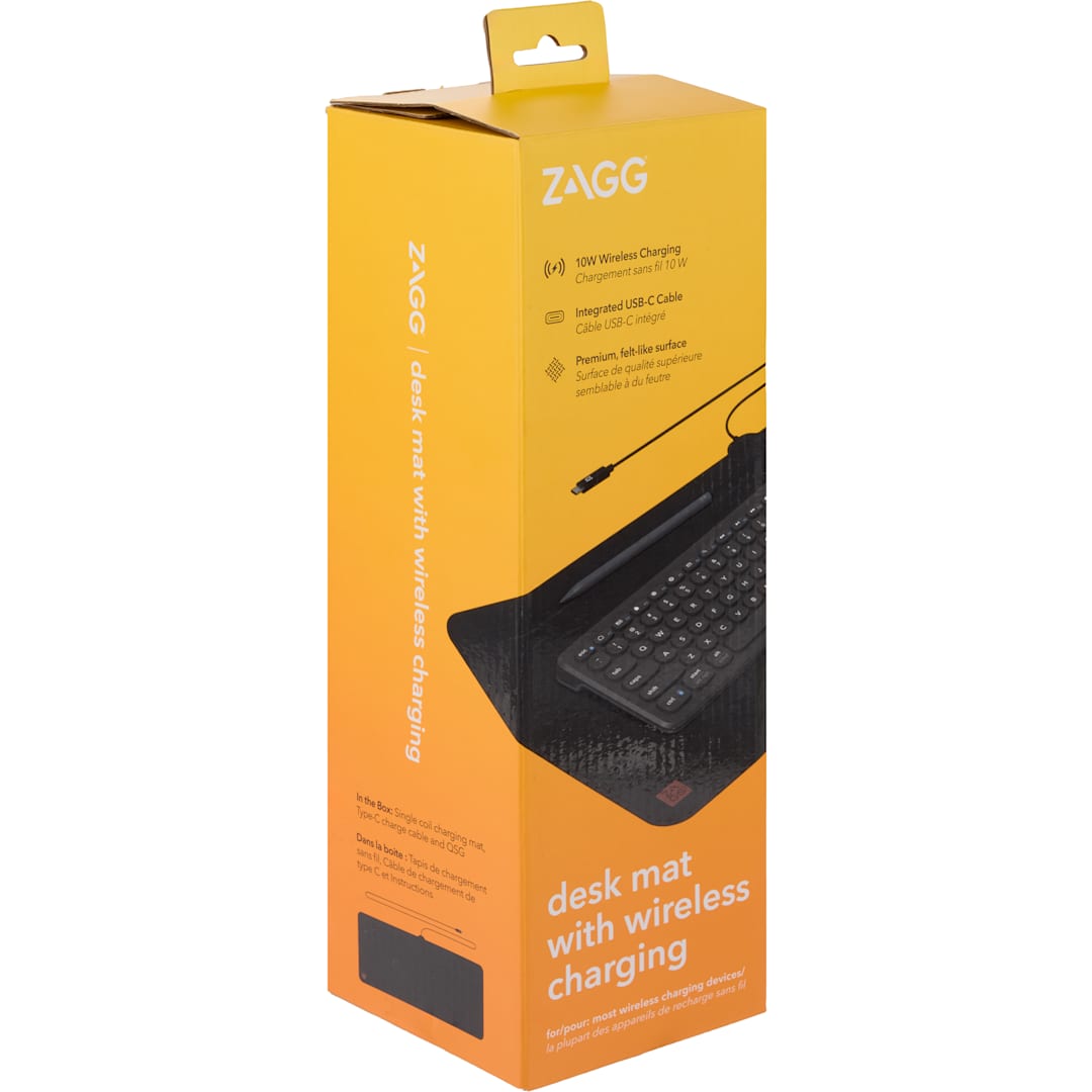 ZAGG Zagg Desk Mat with Wireless Charging - 7142-68 Black