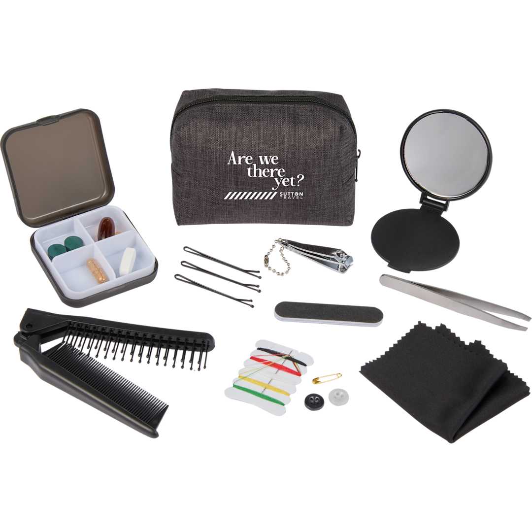 In A Pinch 15-Piece Personal Care Essentials Kit - SM-1708 Gray
