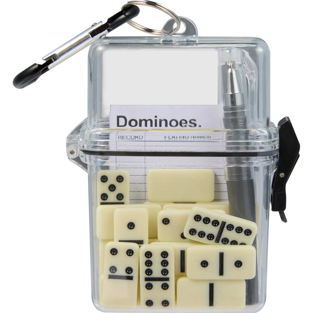 On-The-Go Dominoes Set - SM-4053 Clear