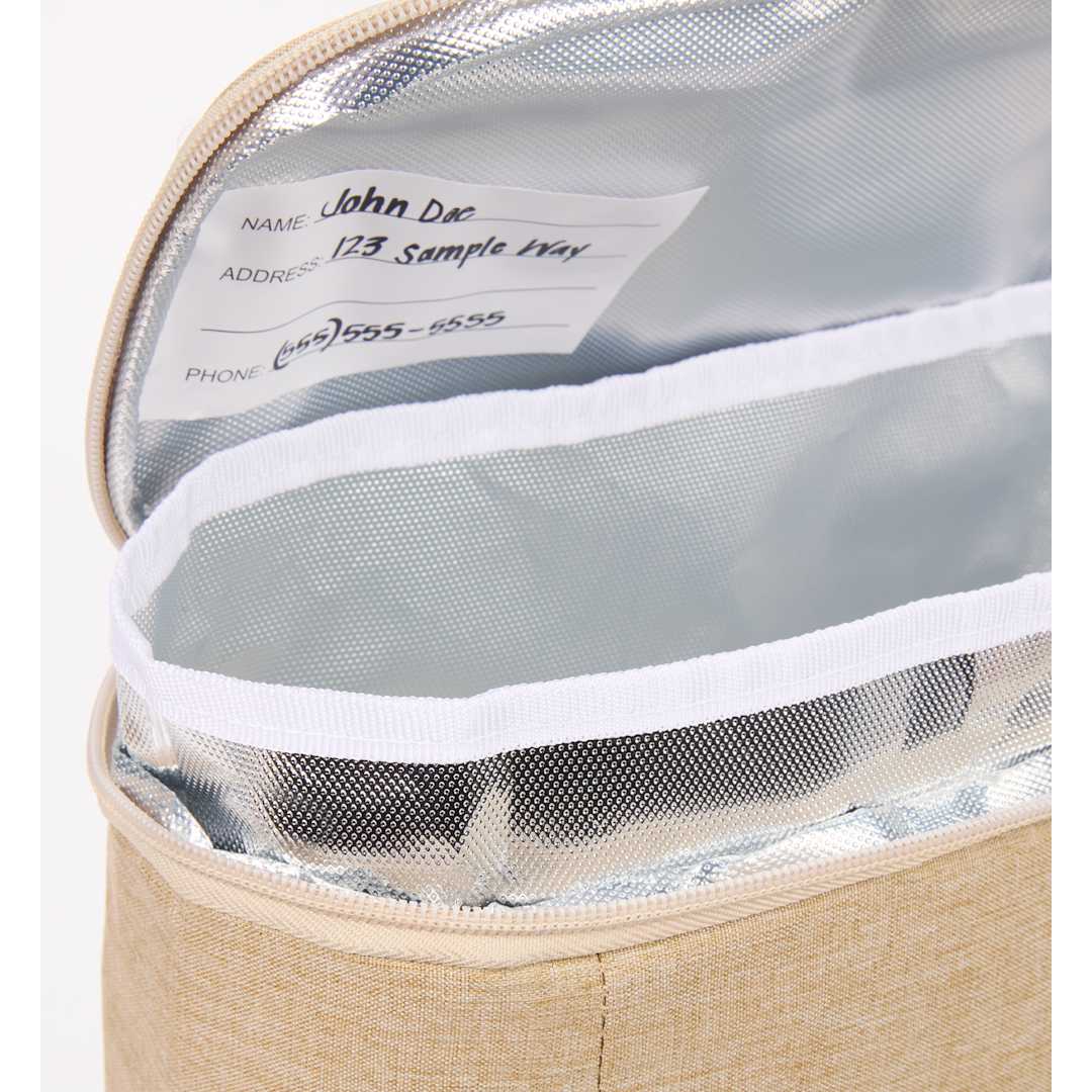 Double Lined 9 Can Cooler - SM-5723 Natural