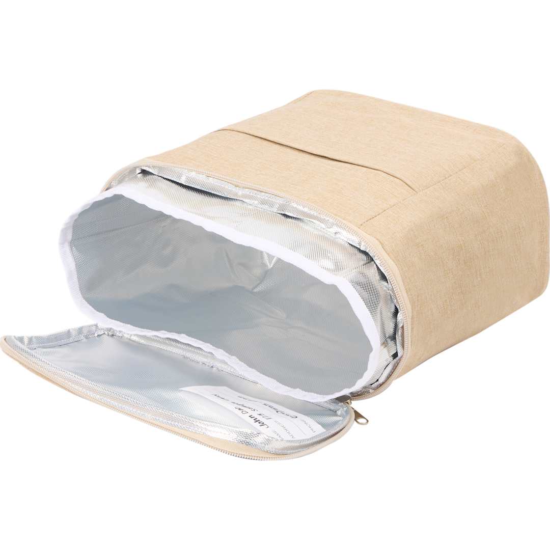 Double Lined 9 Can Cooler - SM-5723 Natural