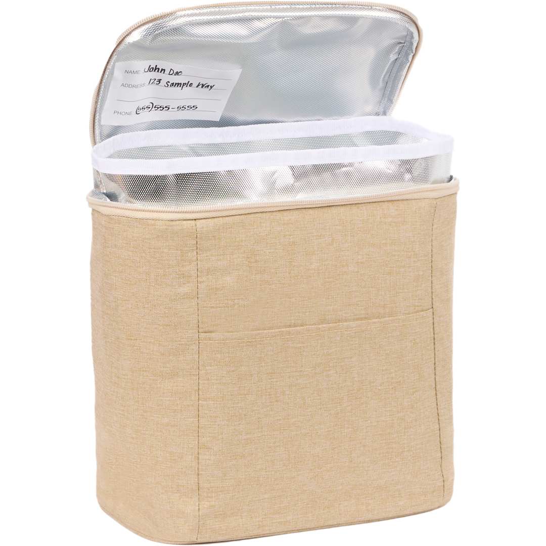 Double Lined 9 Can Cooler - SM-5723 Natural