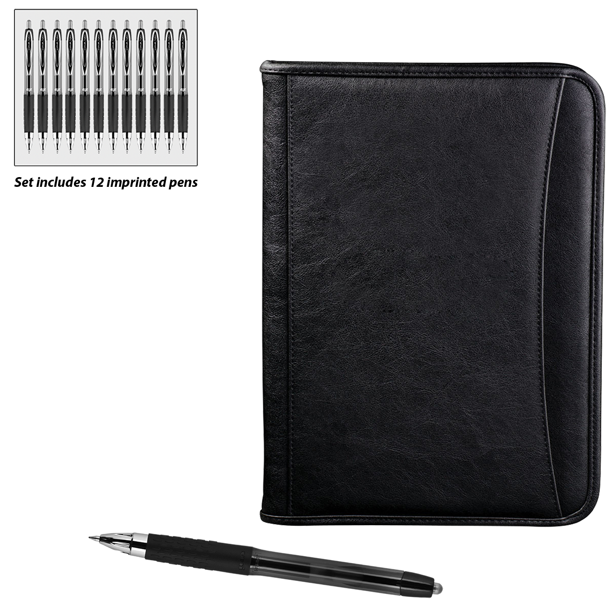 uni-ball Oxford Padfolio/GBSG Gift Set - UPK59 Black