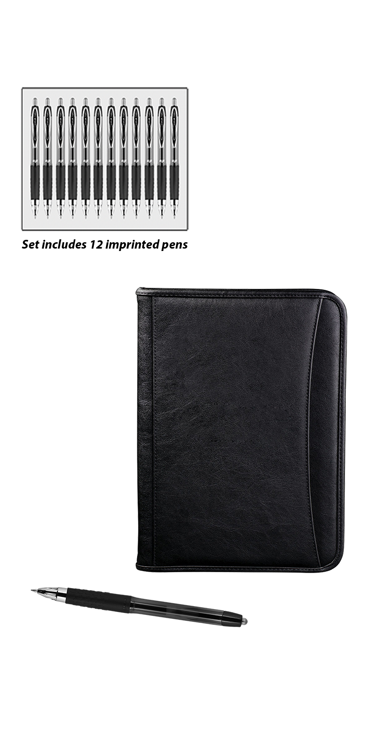 uni-ball Oxford Padfolio/GBSG Gift Set - UPK59 Black