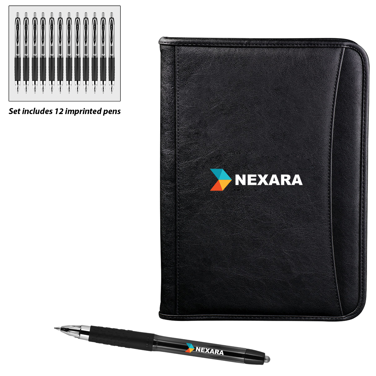 uni-ball Oxford Padfolio/GBSG Gift Set - UPK59 Black