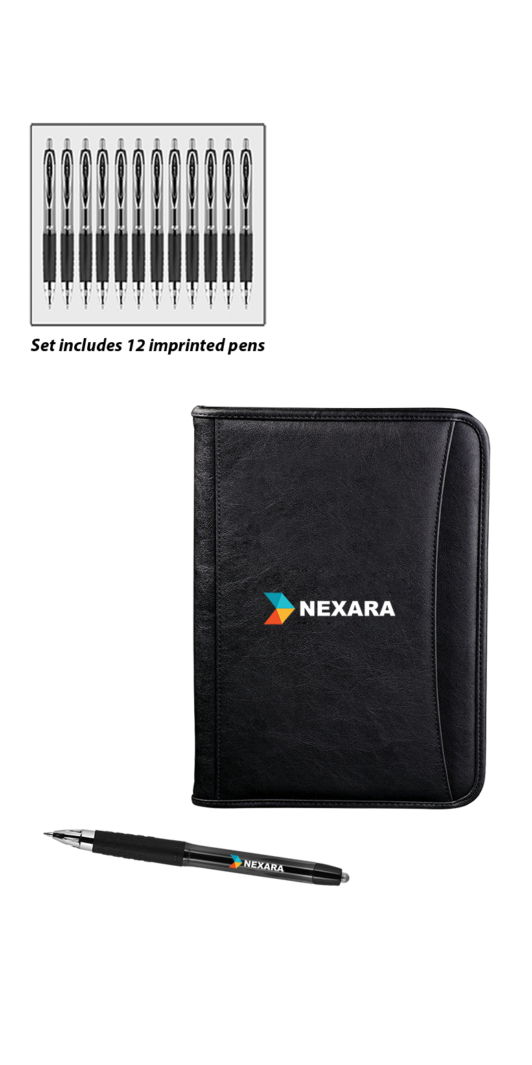 uni-ball Oxford Padfolio/GBSG Gift Set - UPK59 Black