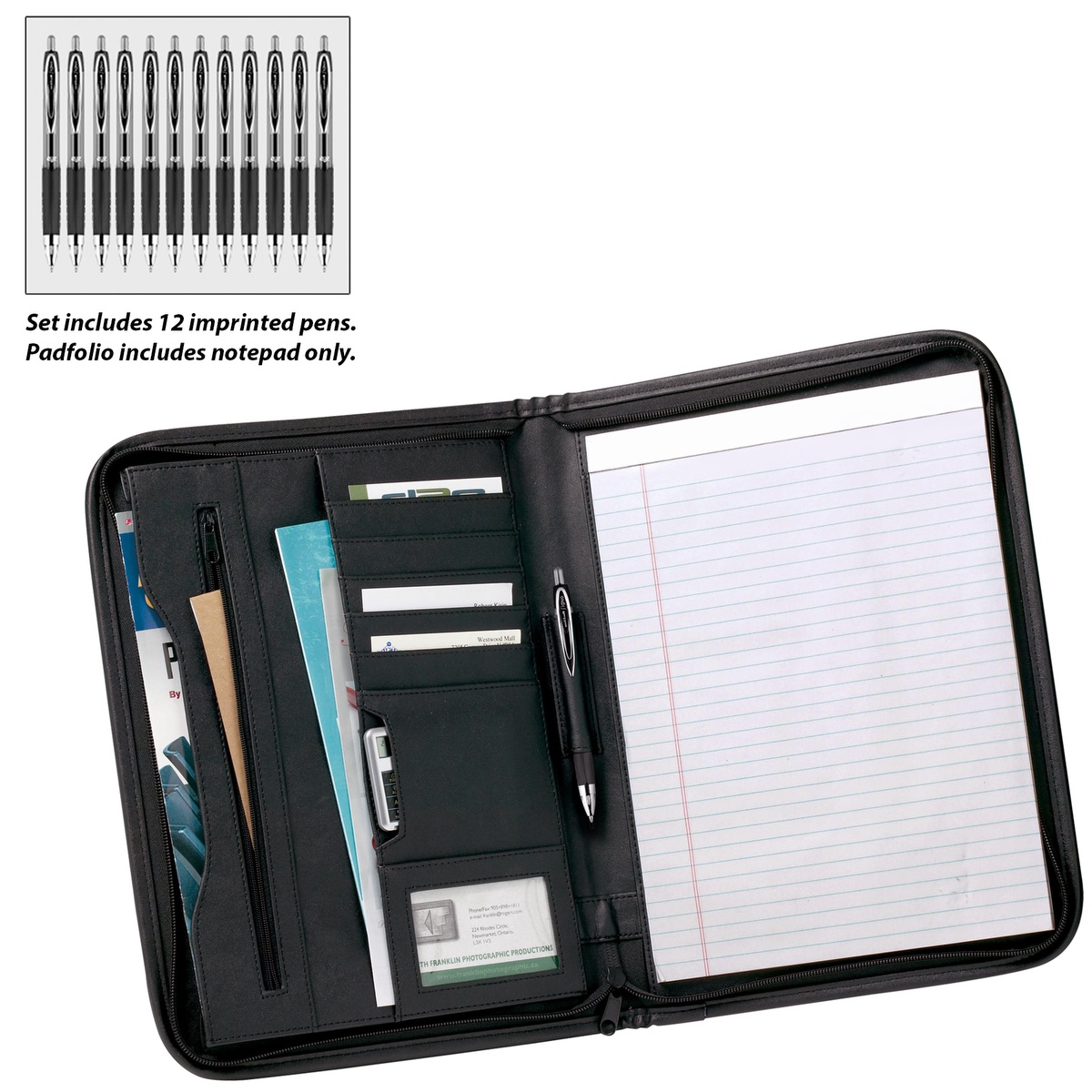 uni-ball Oxford Padfolio/GBSG Gift Set - UPK59 Black