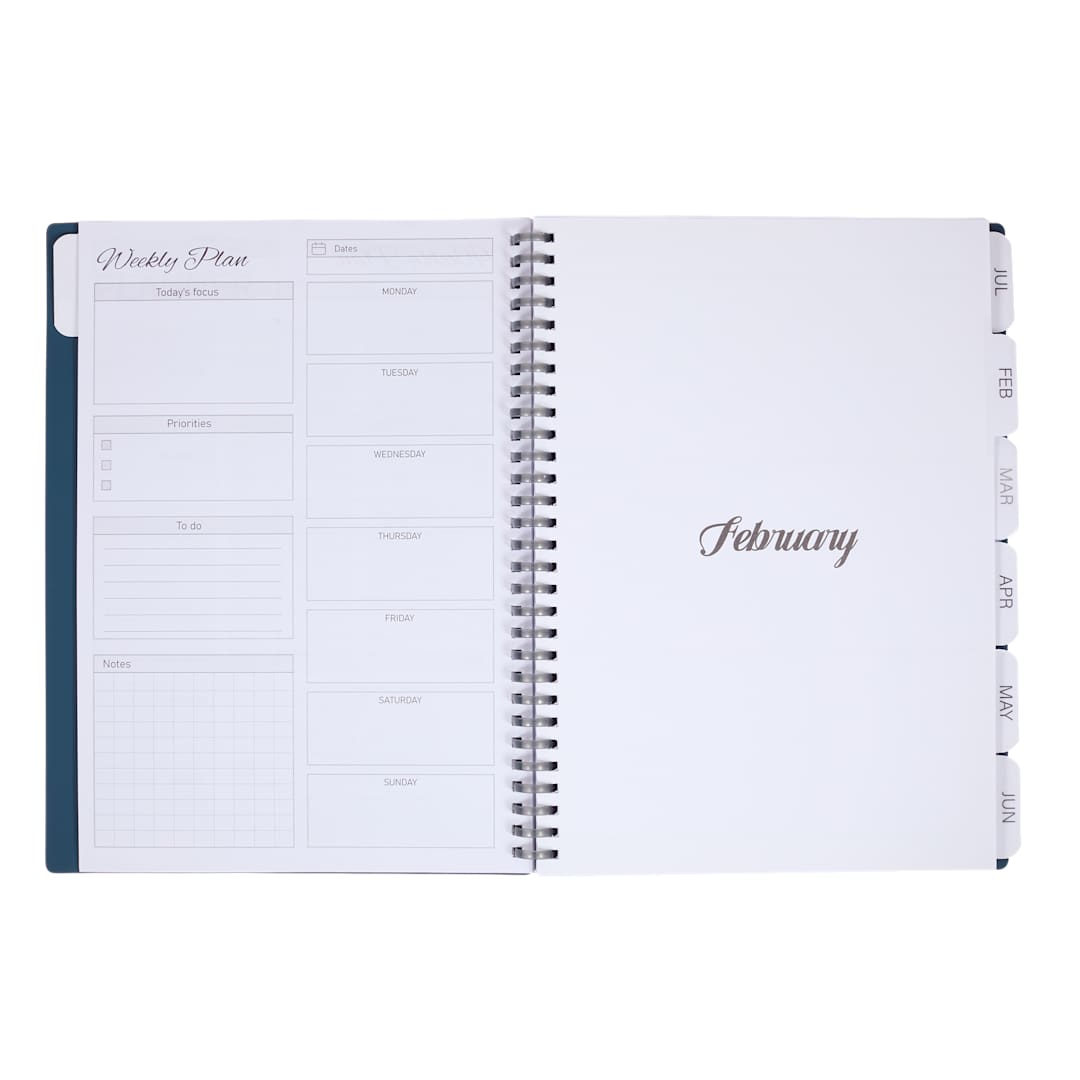 Wellable Wellable™ Plan Well Undated Planner Journal - 0916-01 Blue