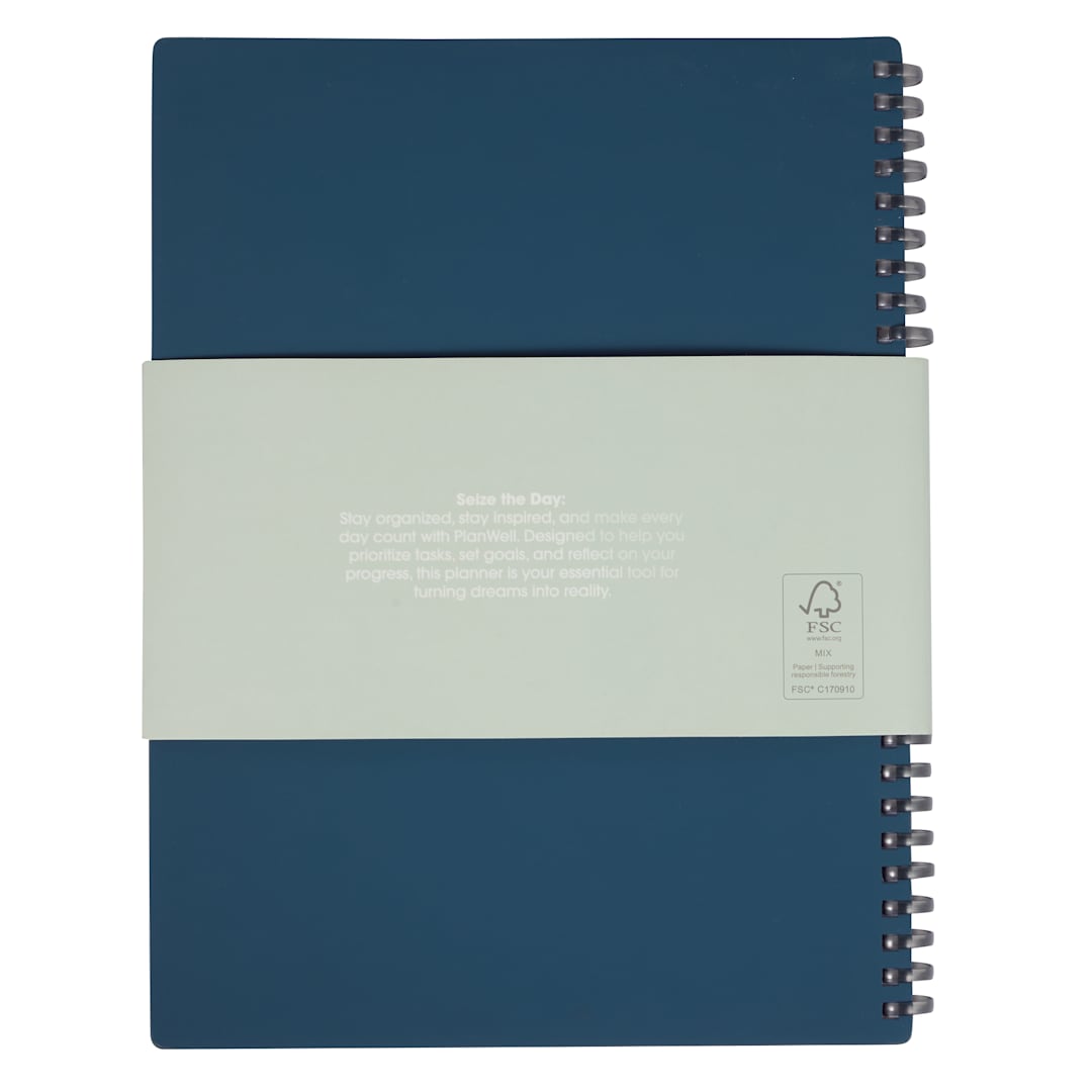 Wellable Wellable™ Plan Well Undated Planner Journal - 0916-01 Blue