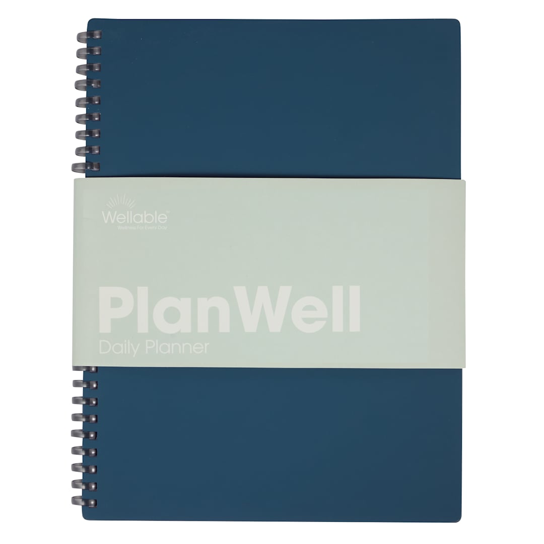 Wellable Wellable™ Plan Well Undated Planner Journal - 0916-01 Blue