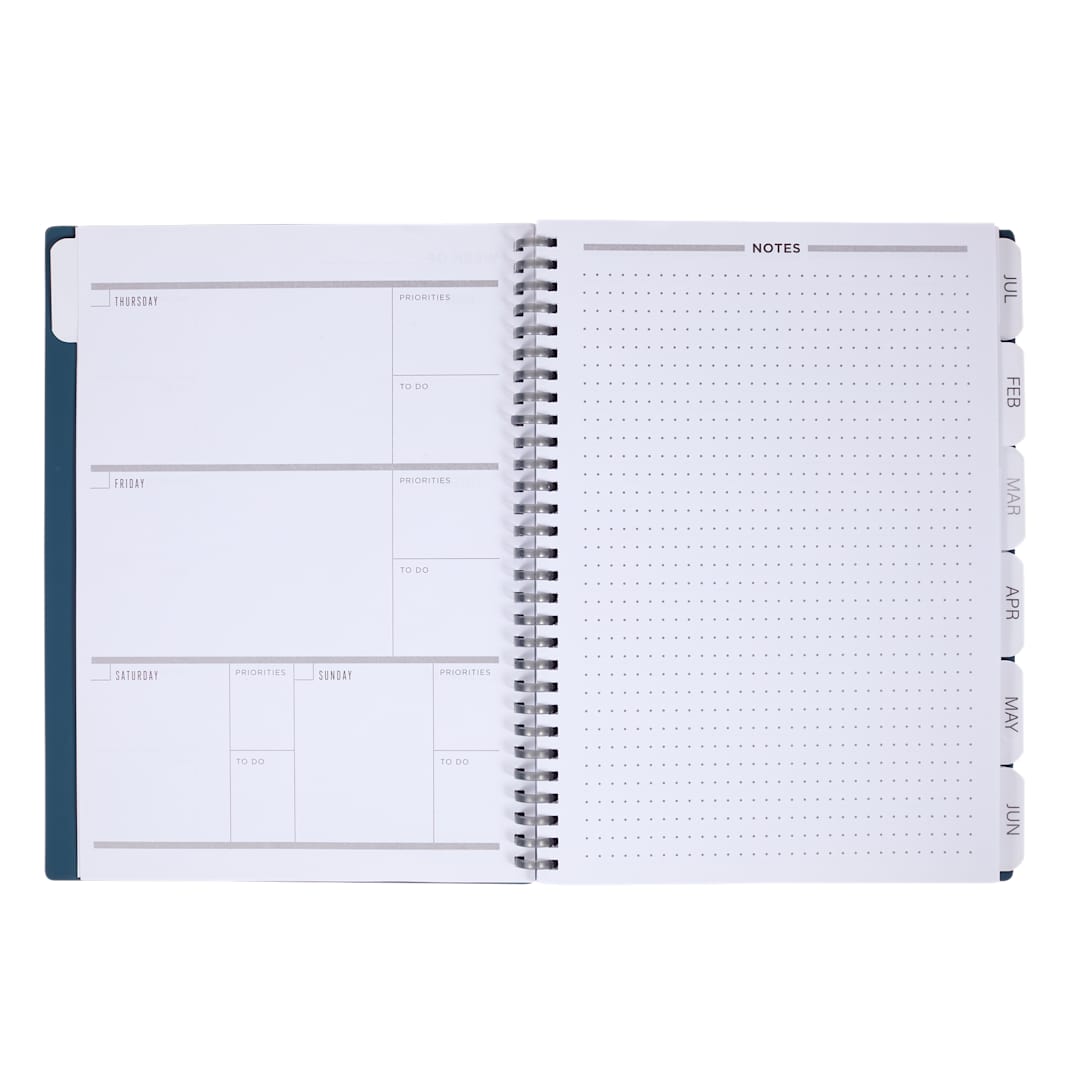 Wellable Wellable™ Plan Well Undated Planner Journal - 0916-01 Blue