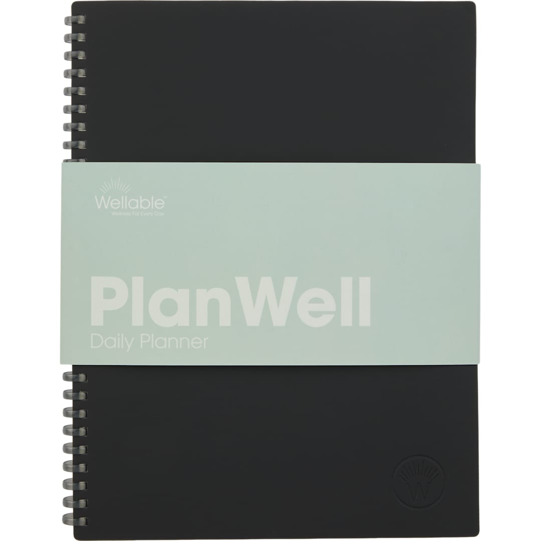 Wellable Wellable™ Plan Well Undated Planner Journal - 0916-01 Black