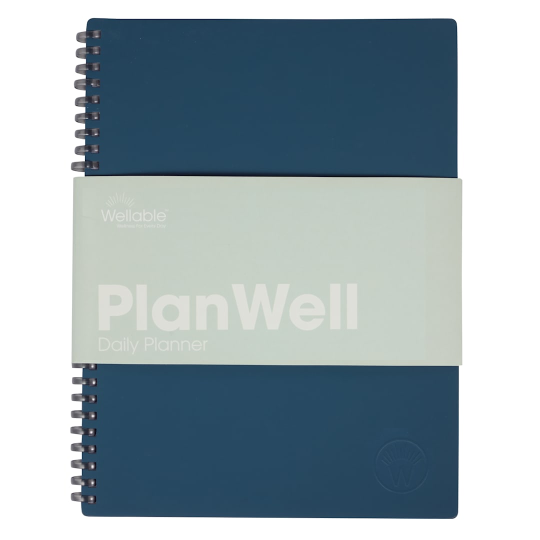 Wellable Wellable™ Plan Well Undated Planner Journal - 0916-01 Blue