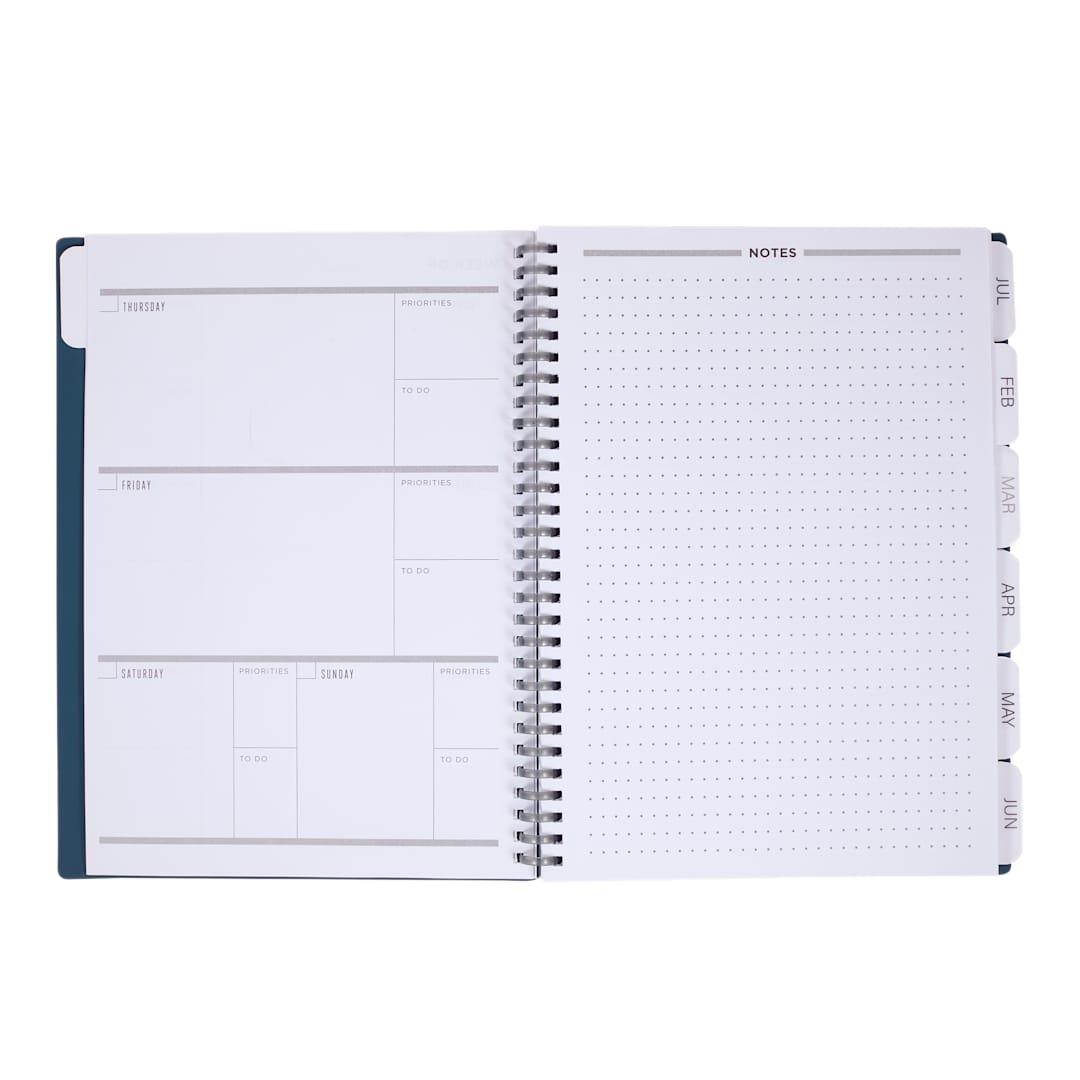 Wellable Wellable™ Plan Well Undated Planner Journal - 0916-01 Blue