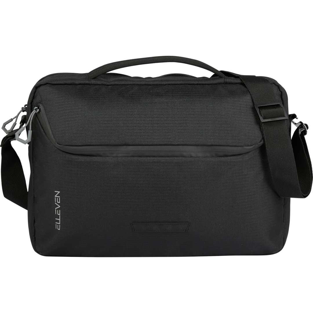 Elleven Elleven Recycled Messenger Briefcase - 1111-13 Black