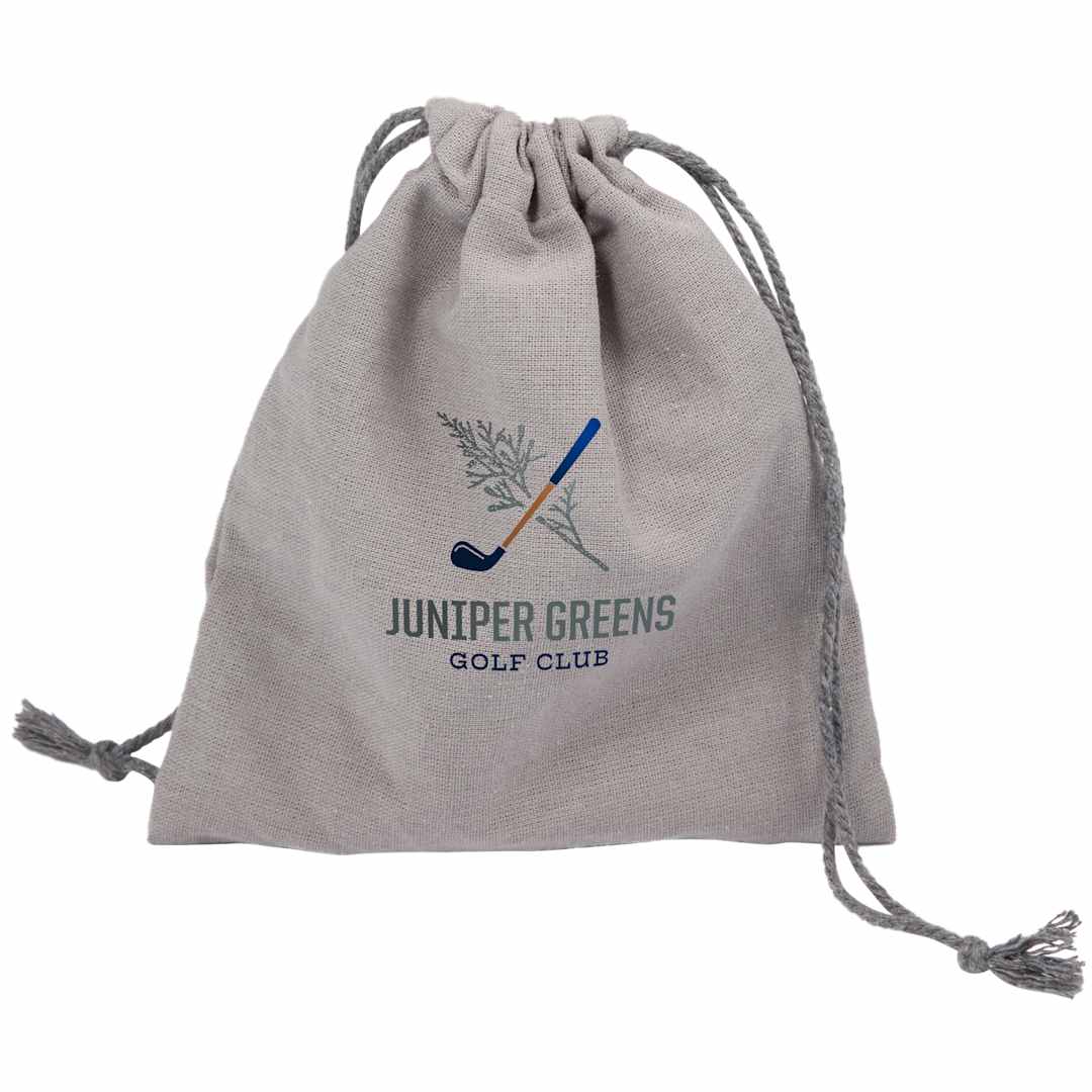 Bamboo Golf Tee Set with Recycled Pouch - 1401-44 Gray