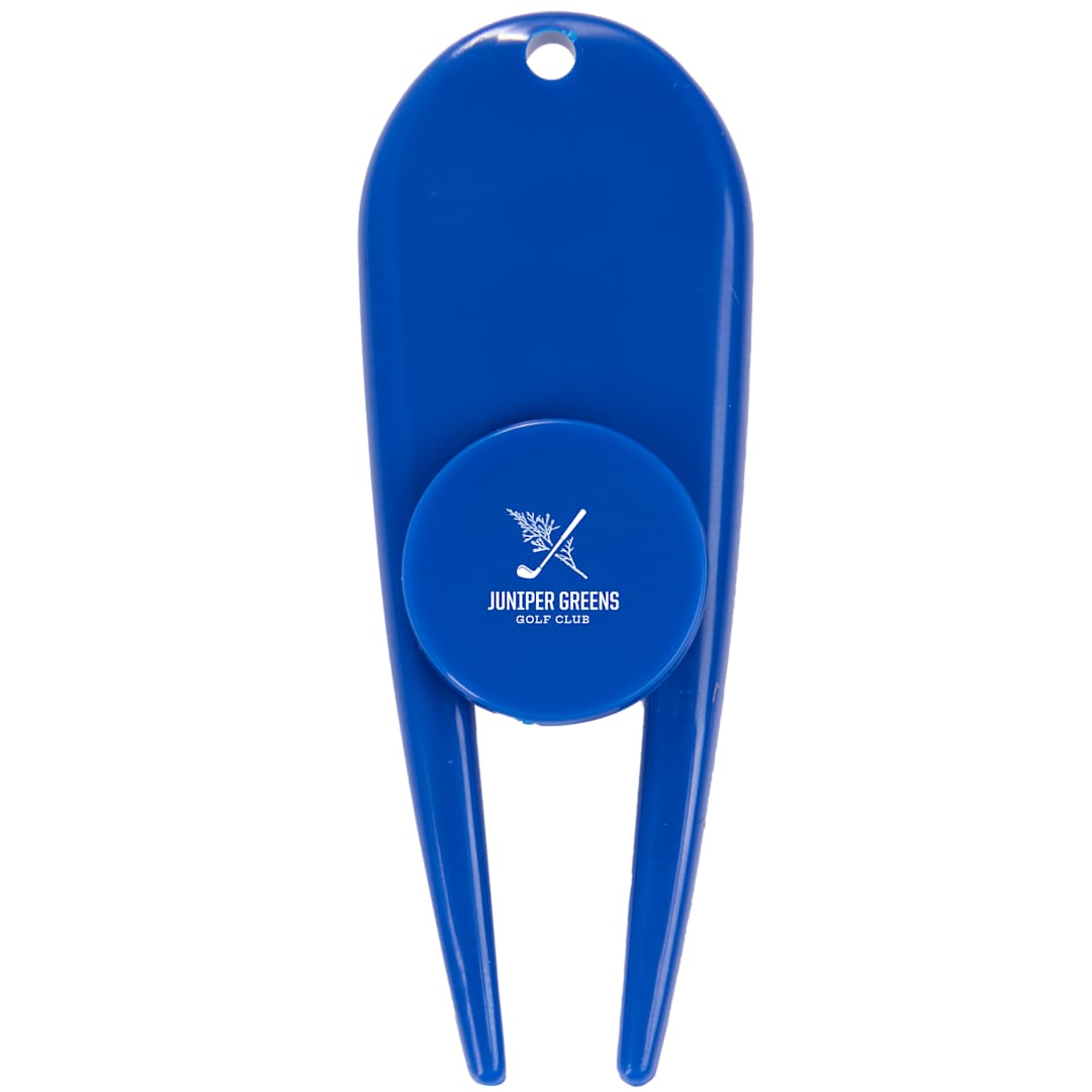 Divot Tool with Ball Marker - 1401-45 Blue