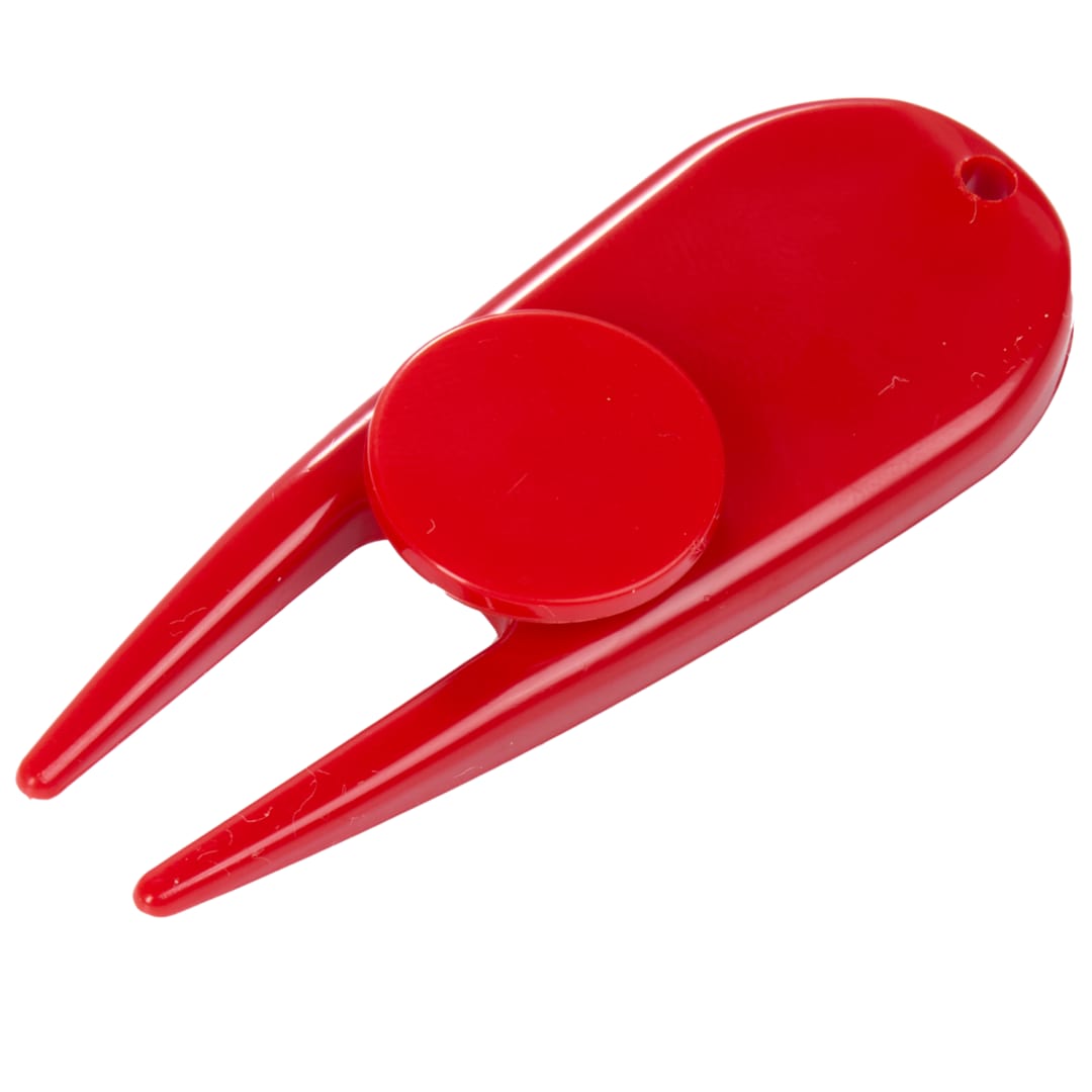 Divot Tool with Ball Marker - 1401-45 Red