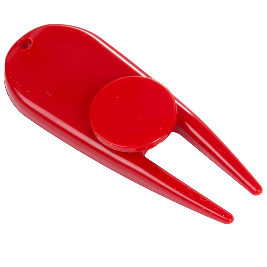 Divot Tool with Ball Marker - 1401-45 Red