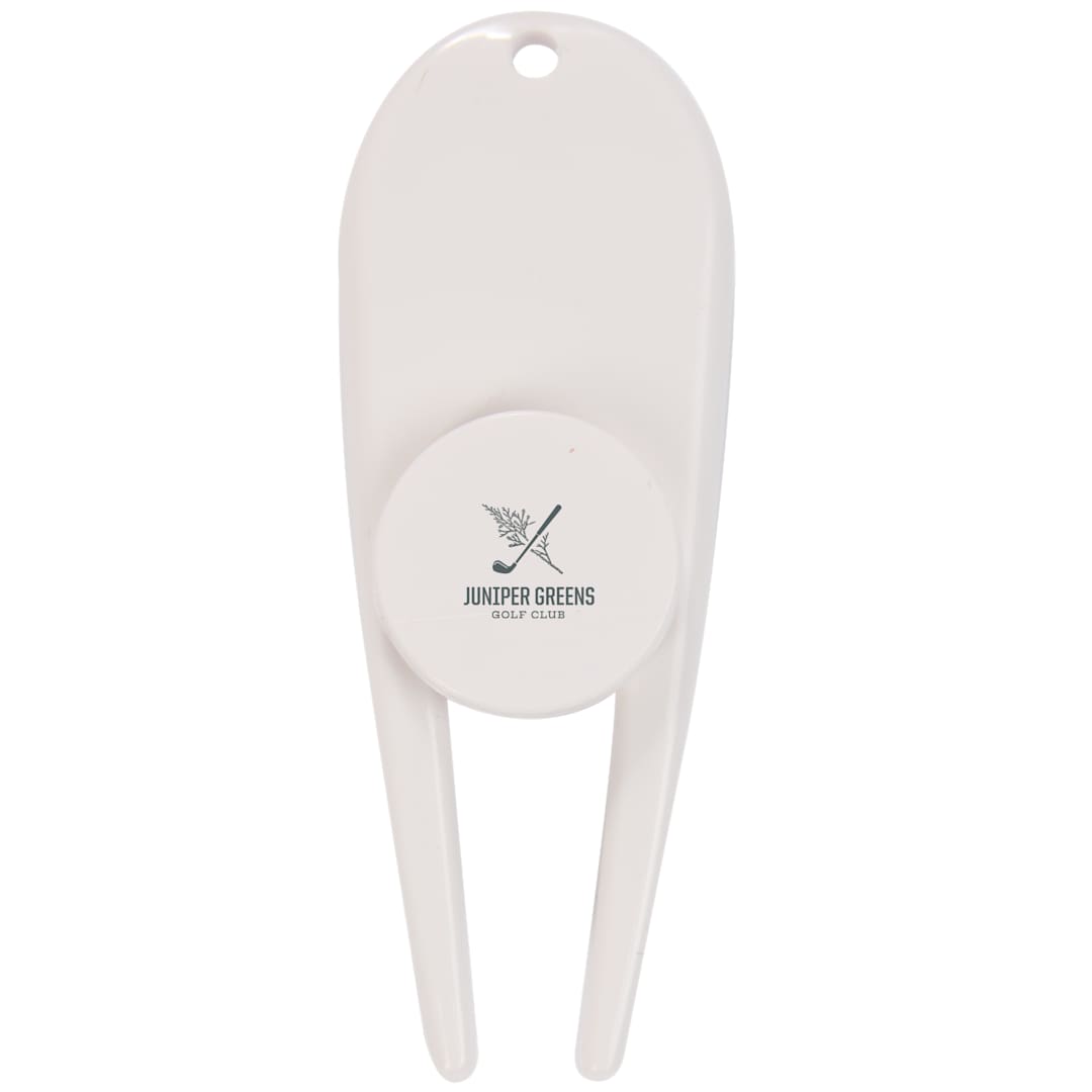 Divot Tool with Ball Marker - 1401-45 White