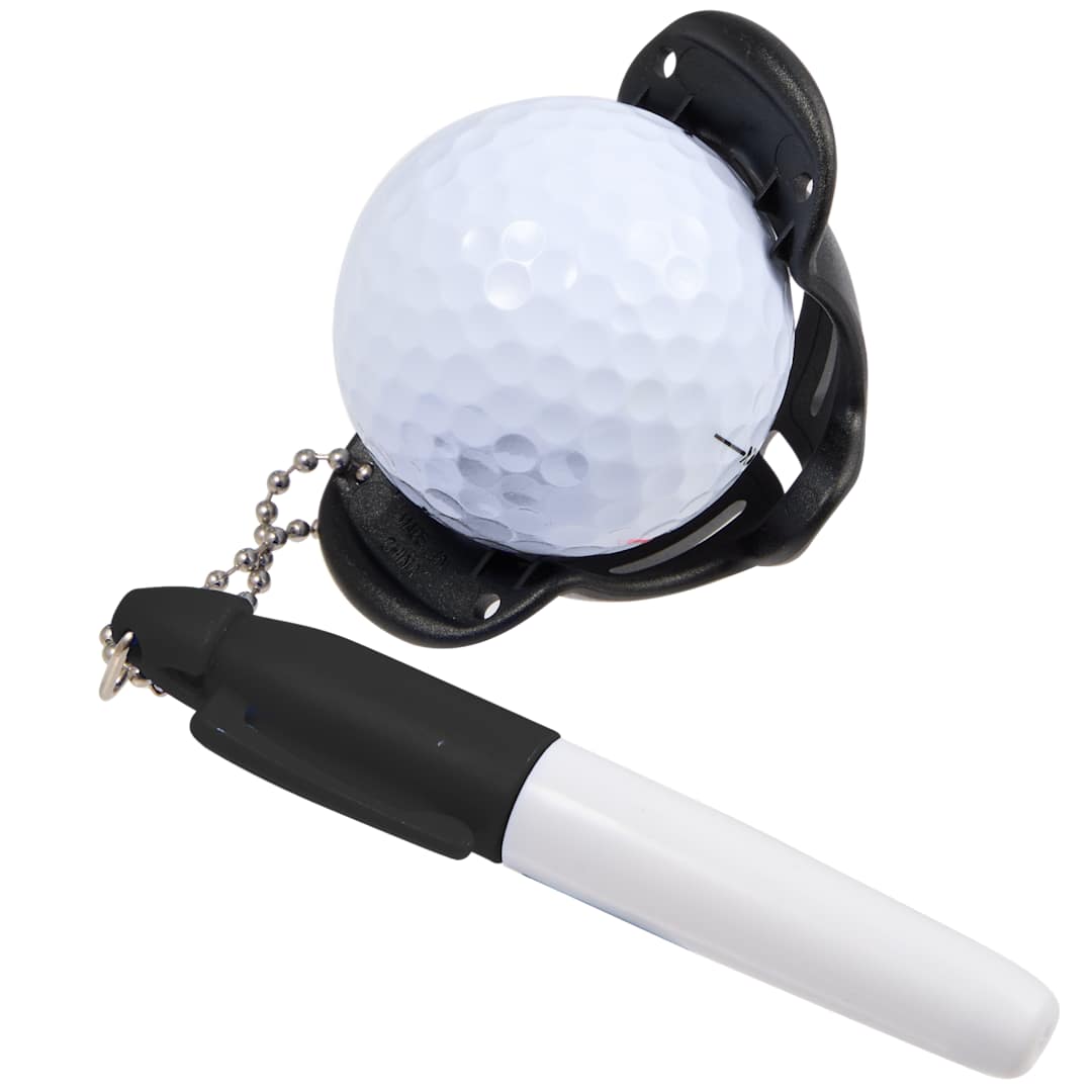 Golf Ball Stencil with Marker - 1401-47 Black