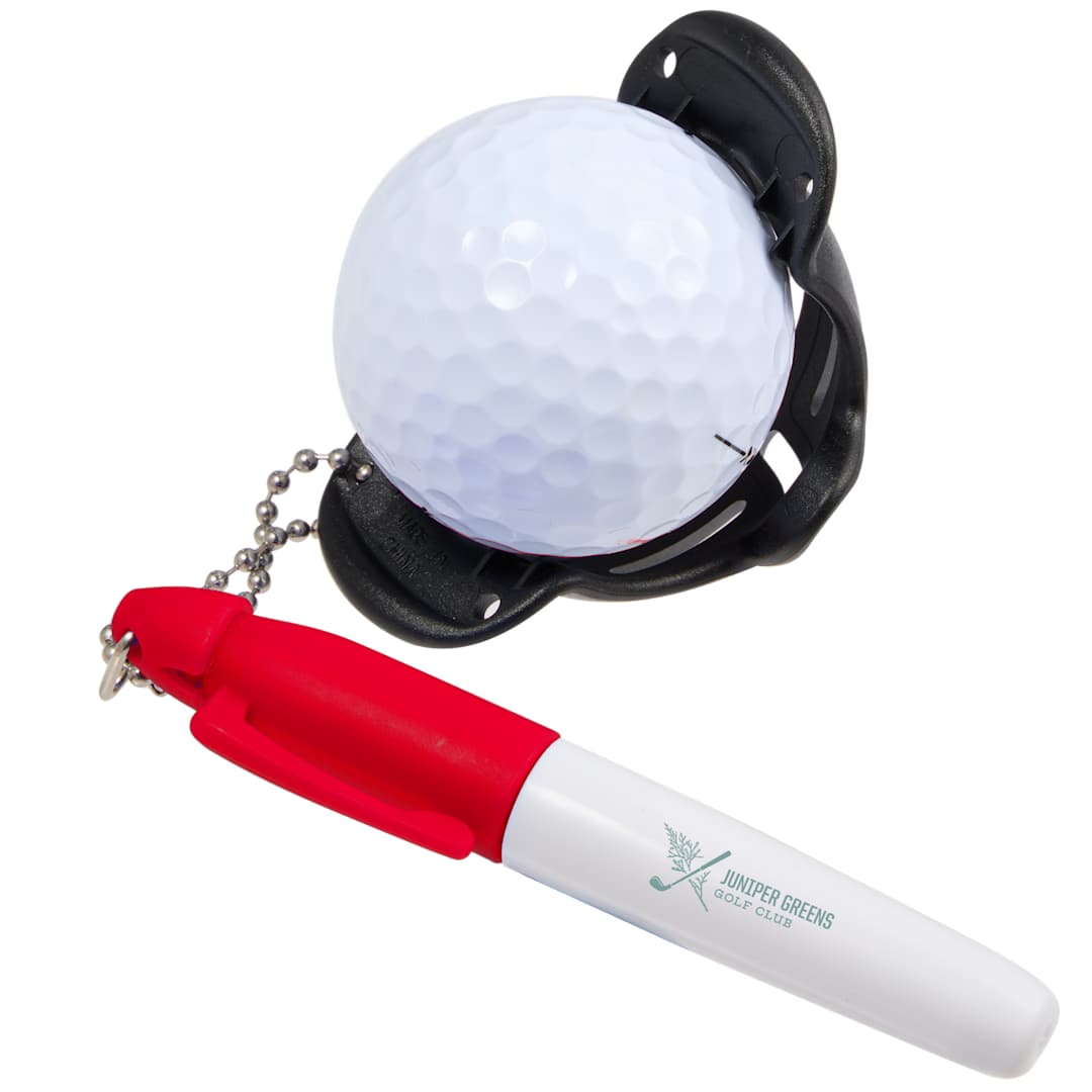 Golf Ball Stencil with Marker - 1401-47 Red