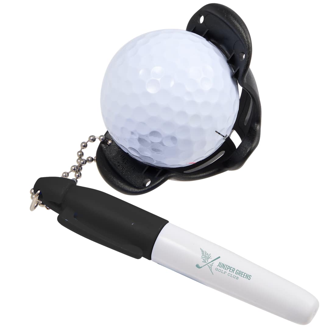 Golf Ball Stencil with Marker - 1401-47 Black