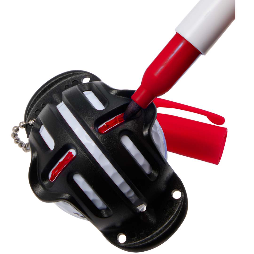 Golf Ball Stencil with Marker - 1401-47 Red