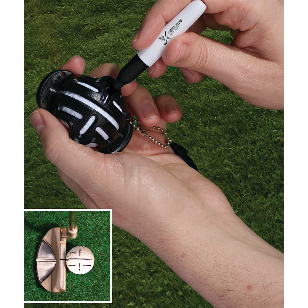 Golf Ball Stencil with Marker - 1401-47 Black