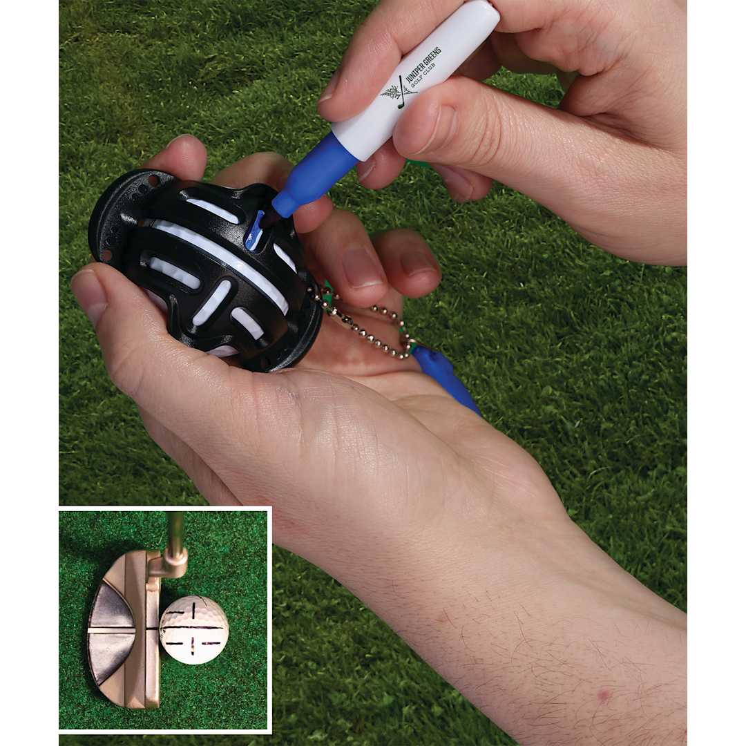Golf Ball Stencil with Marker - 1401-47 Red