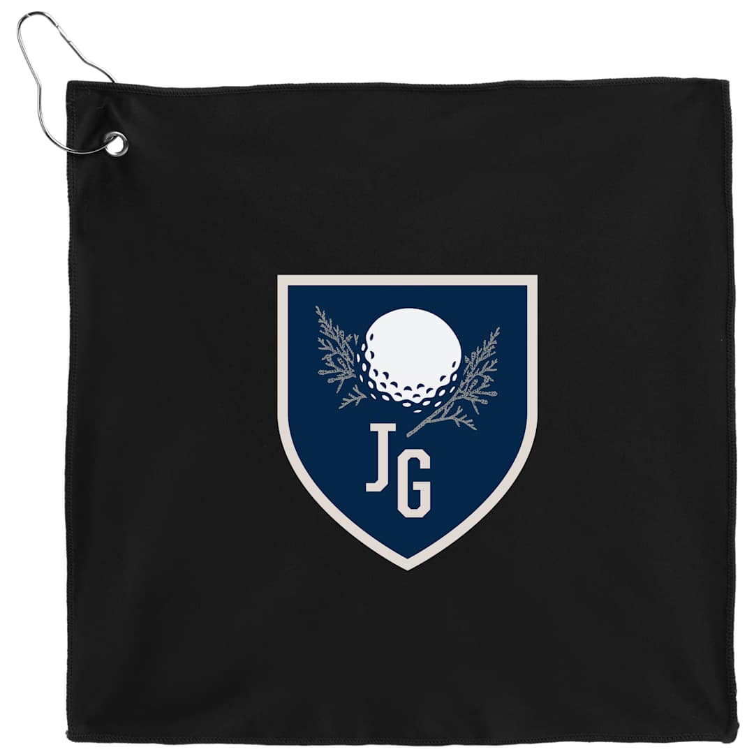 12&quot; x 12&quot; Recycled 200g Microfiber Towel - 1401-50 Black